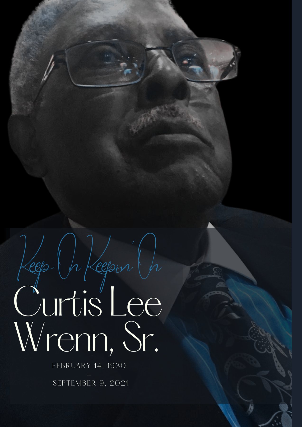 Curtis Lee Wrenn, Sr. — funeral cover portrait