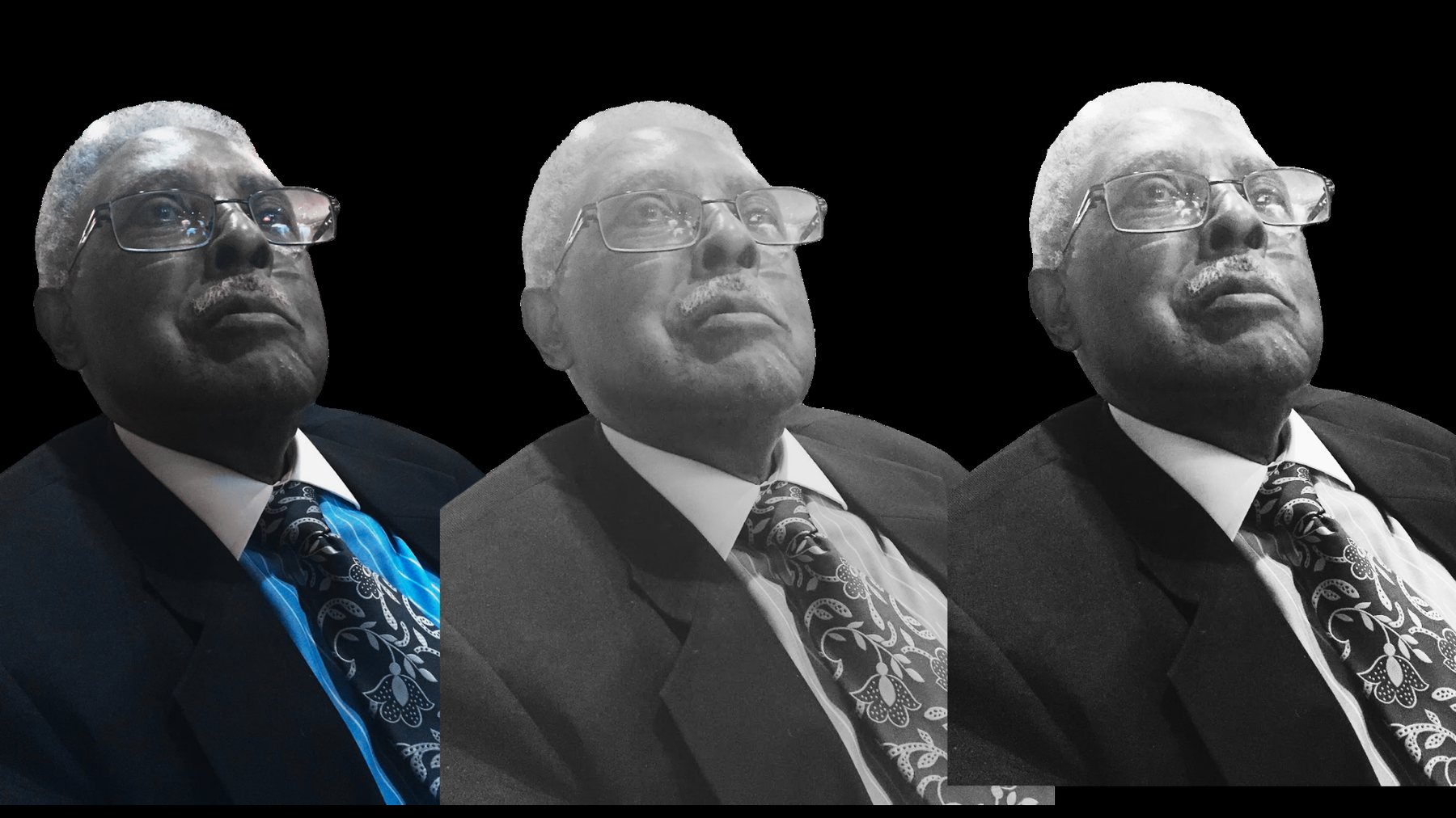Curtis Wrenn — color, then gray, then gray. The fade.